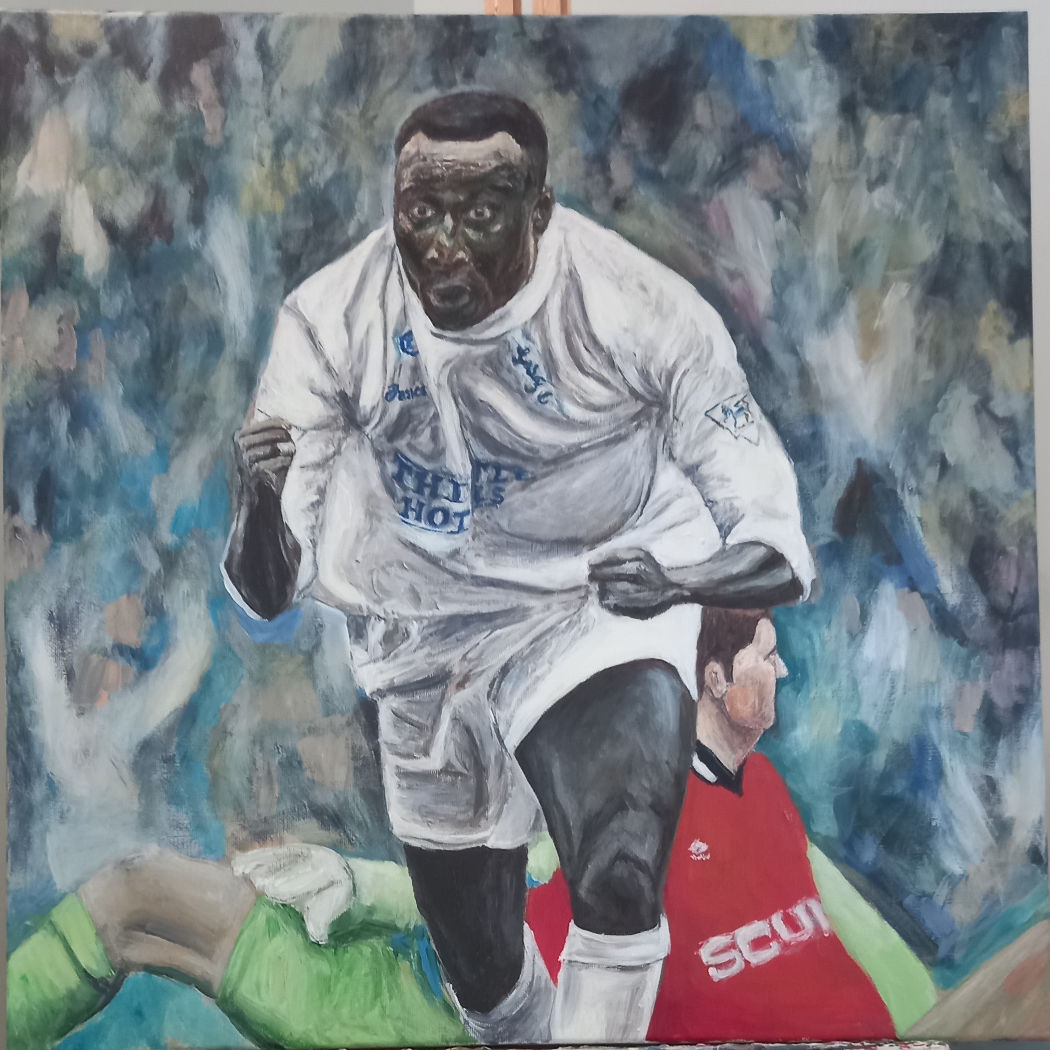Tony Yeboah Leeds United goal Man U Elland Road 1995 Christmas Eve 3-1 win painting
Leeds United fan art Tony Yeboah goal celebration Man U Elland Road 1995 artwork
Elland Road Christmas Eve 1995 Leeds United vs Man U Yeboah goal painting
Tony Yeboah Leeds United cult hero goal Man U 1995 match celebration artwork
Leeds United Christmas Eve 1995 football art Yeboah goal Man U Elland Road painting
Tony Yeboah Leeds United striker goal celebration Man U 1995 original artwork
Elland Road Leeds United vs Man U 