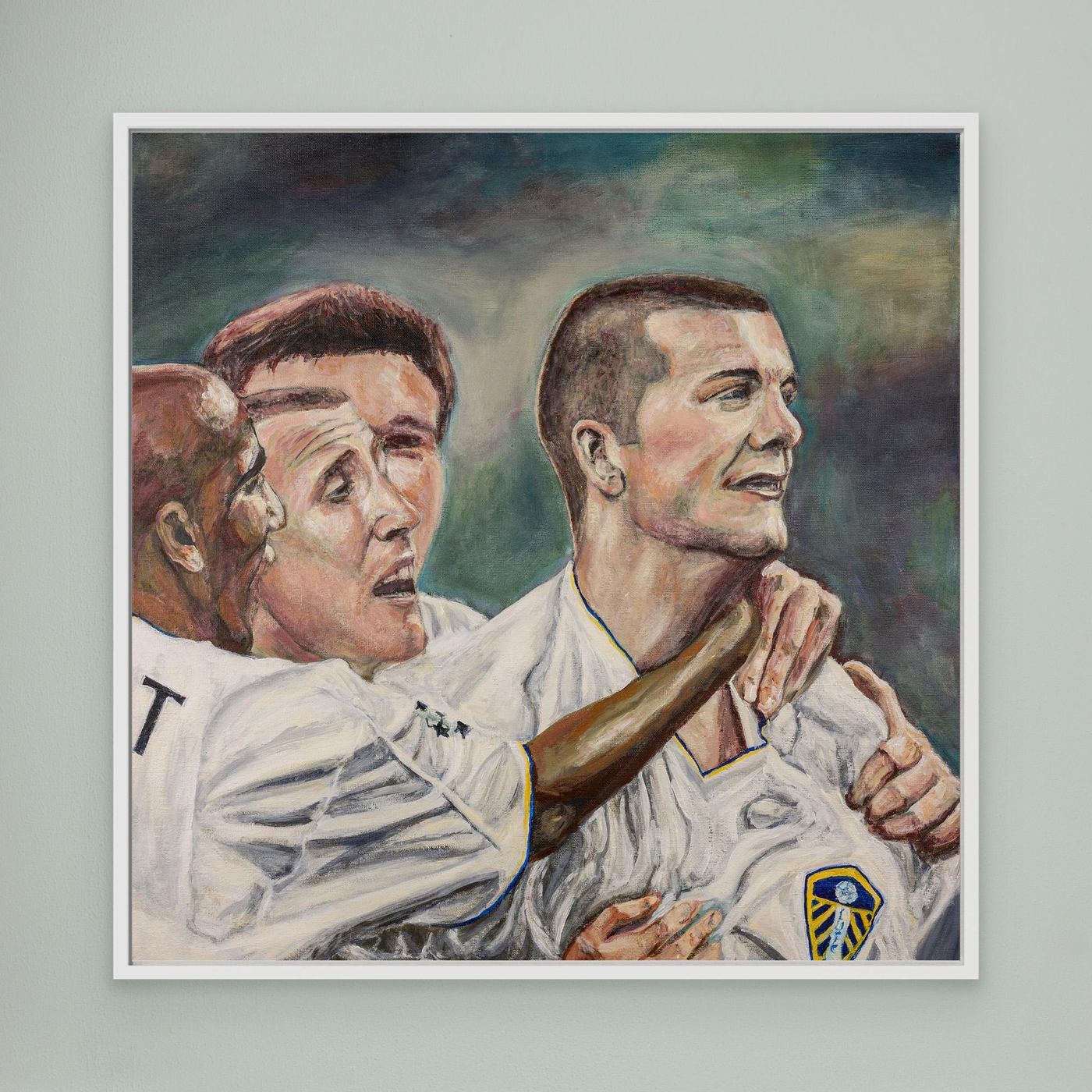 In the San Siro - Framed Canvas Print