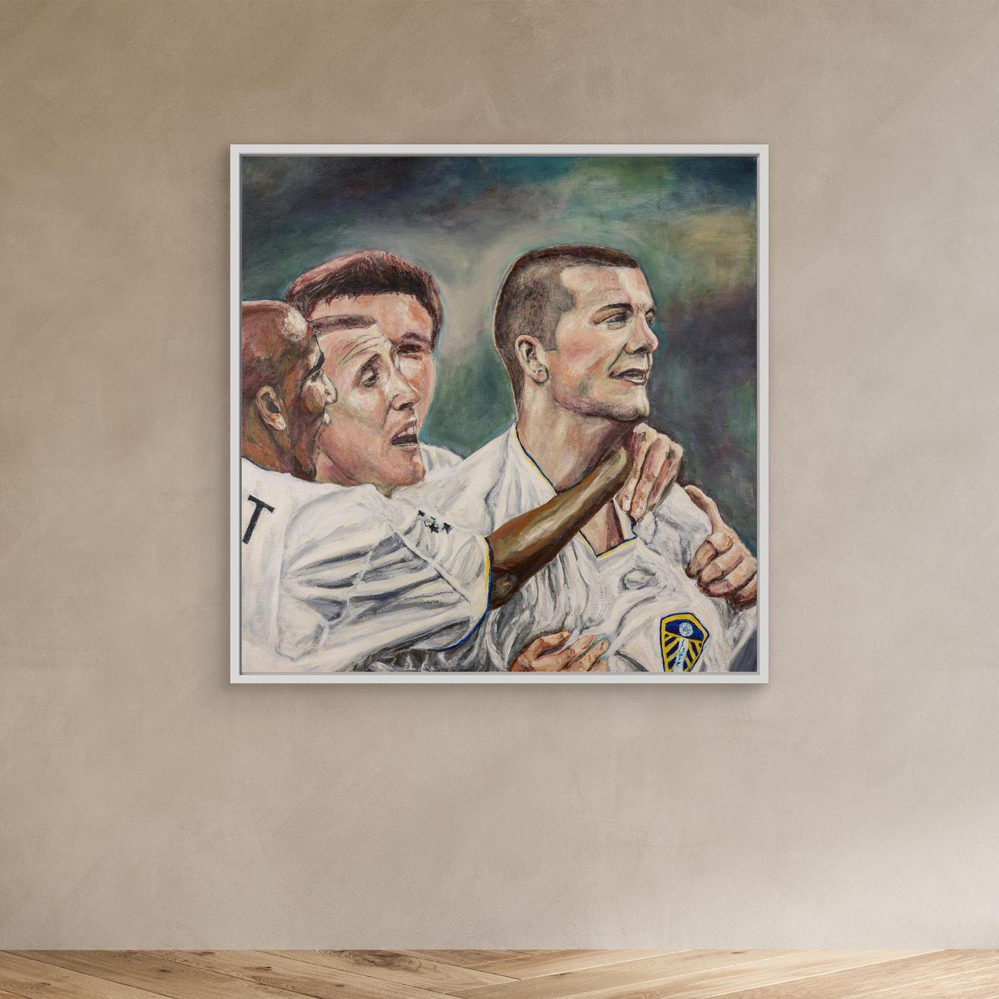 In the San Siro - Framed Canvas Print