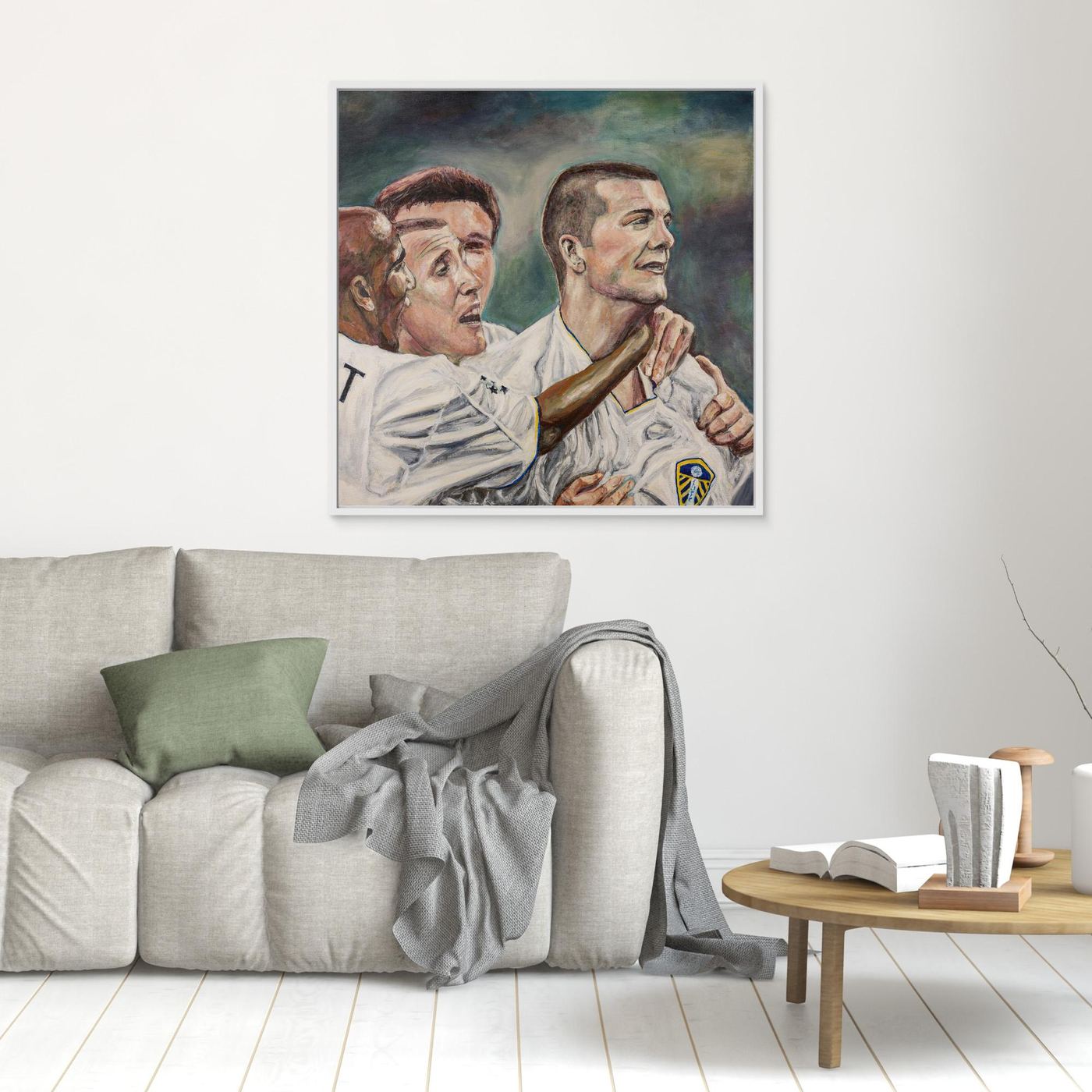 In the San Siro - Framed Canvas Print