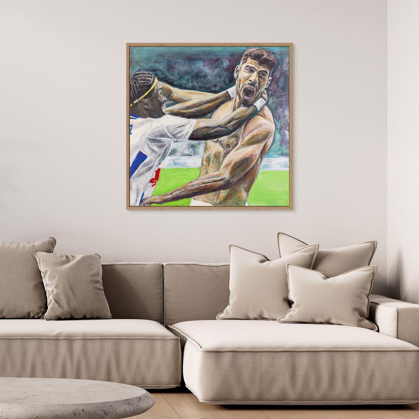 Champions Again (olé olé) - Framed Canvas Print