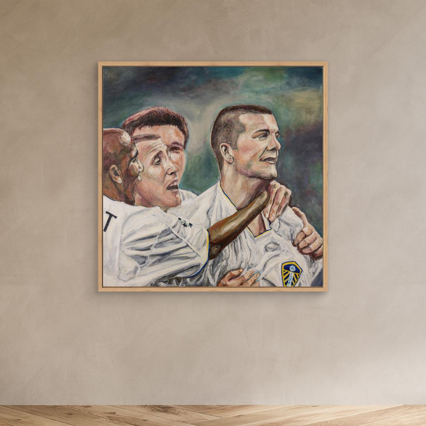 In the San Siro - Framed Canvas Print