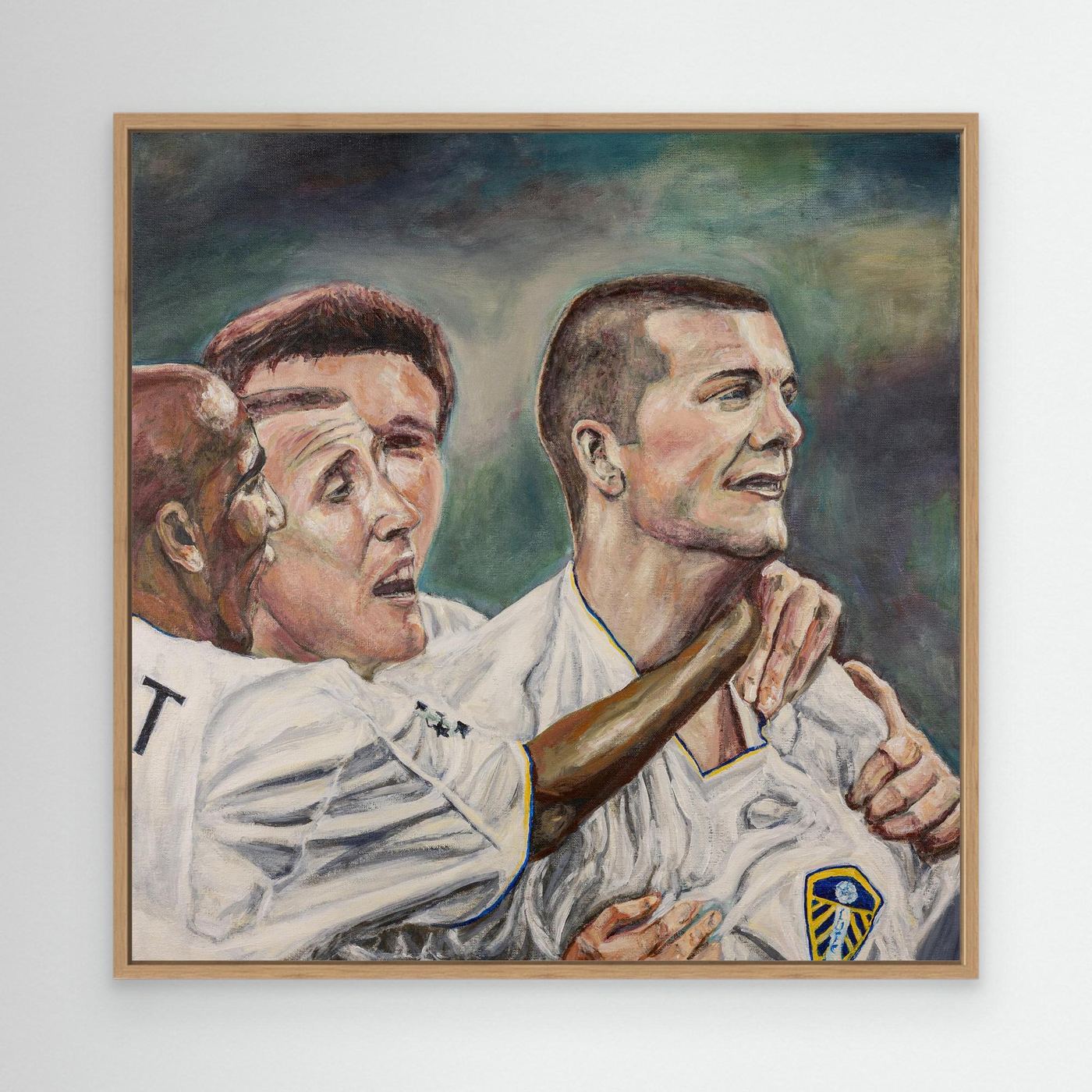 In the San Siro - Framed Canvas Print