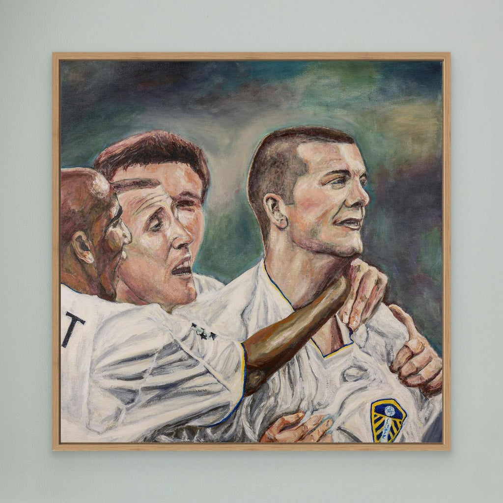In the San Siro - Framed Canvas Print
