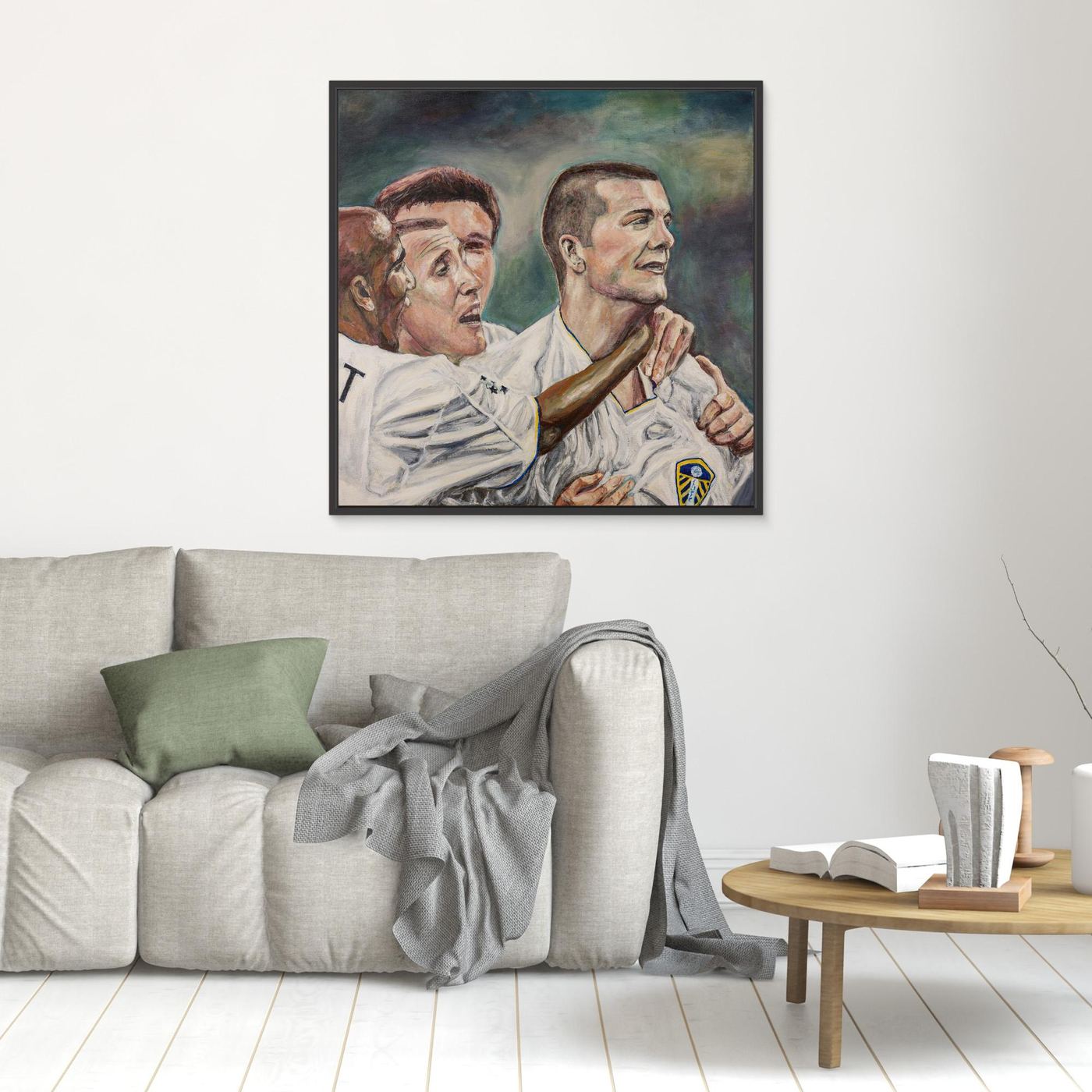 In the San Siro - Framed Canvas Print