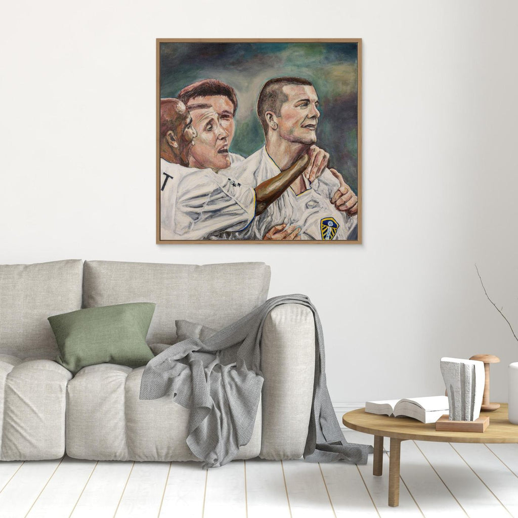 In the San Siro - Framed Canvas Print