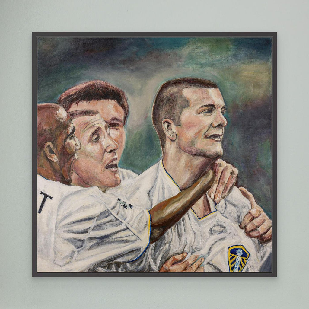 In the San Siro - Framed Canvas Print